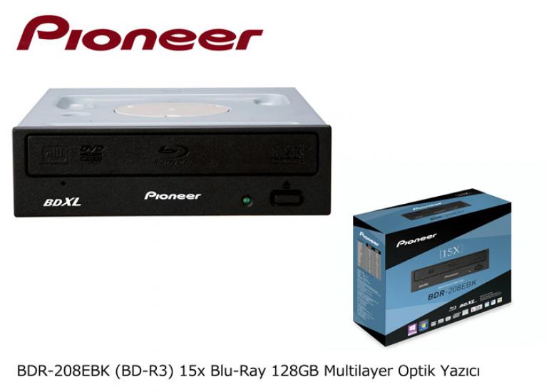 Pioneer BDR-208EBK 15x Blu-Ray 128GB Optik Yazıcı