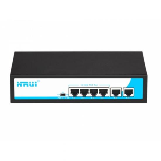 HRUI HR901-AF-4P2U 4 port yönetilemez switch
