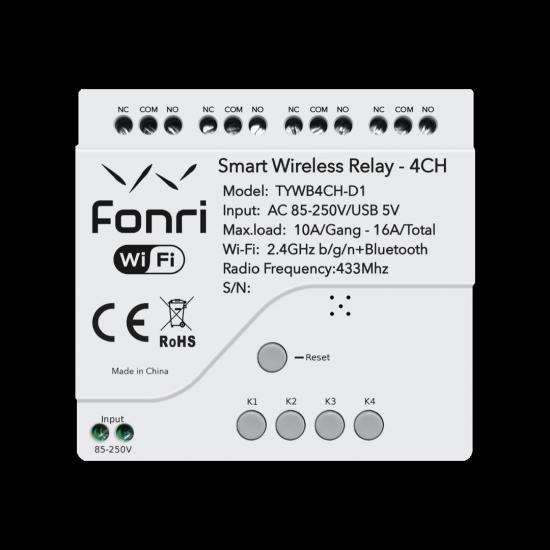 Fonri WF3-TM4-0201-01 wifi akıllı röle 4 kanal