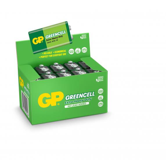 GP GP1604G-S1 Greencell 9V Çinko Pil 10’lu Paket