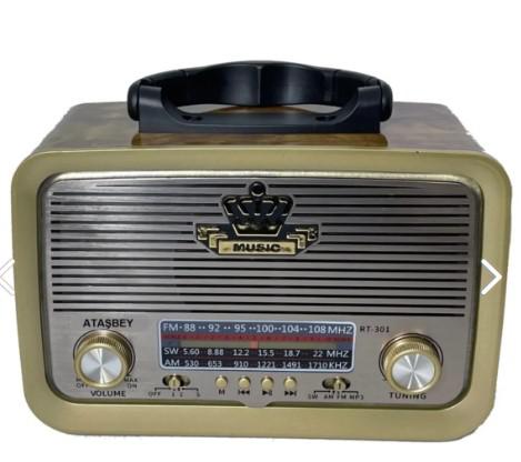 Everton RT-301 Bluetooth Şarjlı Nostaljik Radyo