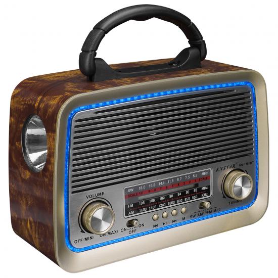 Mikado MDR-99 Ahşap Bluetooth 3 Band Klasik Radyo