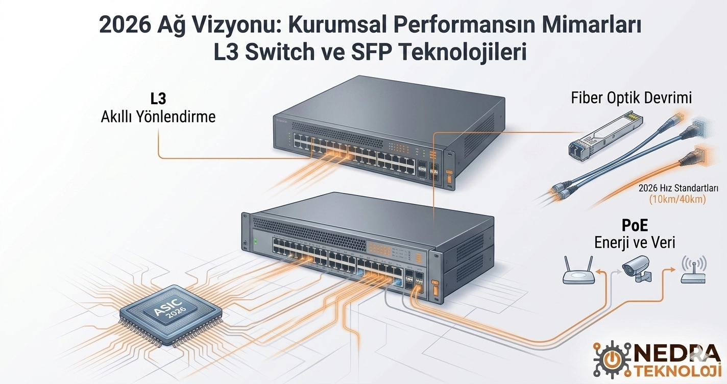 2026 Ağ Vizyonu: Kurumsal Performansın Mimarları L3 Switch ve SFP Teknolojileri