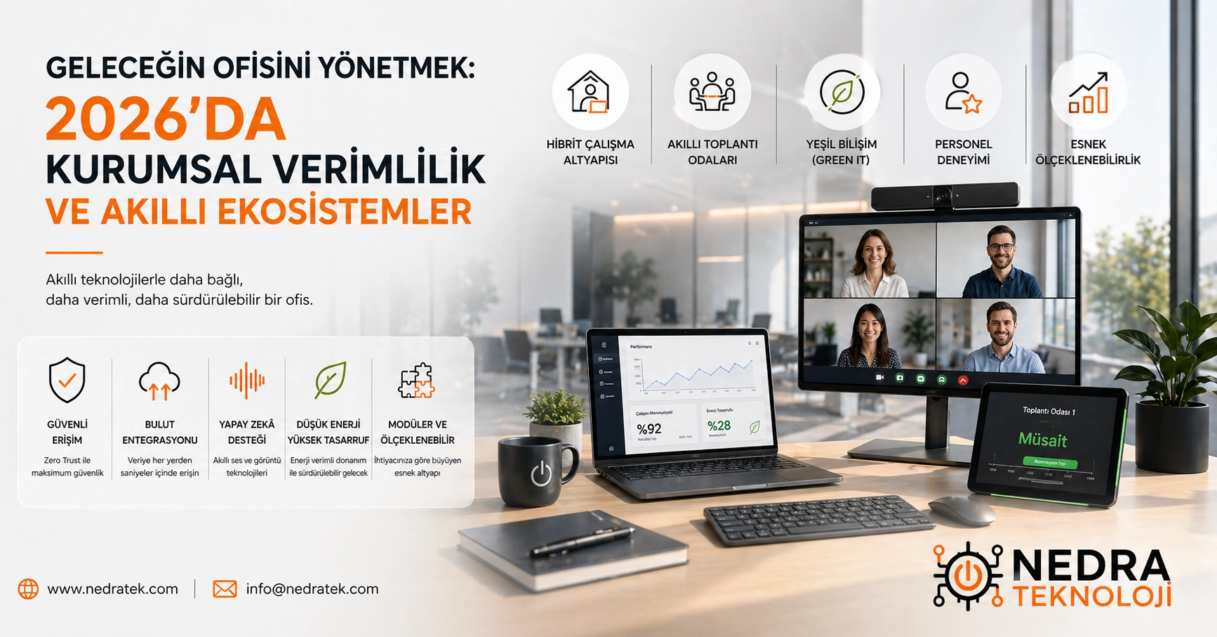 Geleceğin Ofisini Yönetmek: 2026’da Kurumsal Verimlilik ve Akıllı Ekosistemler Geleceğin Ofisini Yönetmek: 2026’da Kurumsal Verimlilik ve Akıllı Ekosistemler