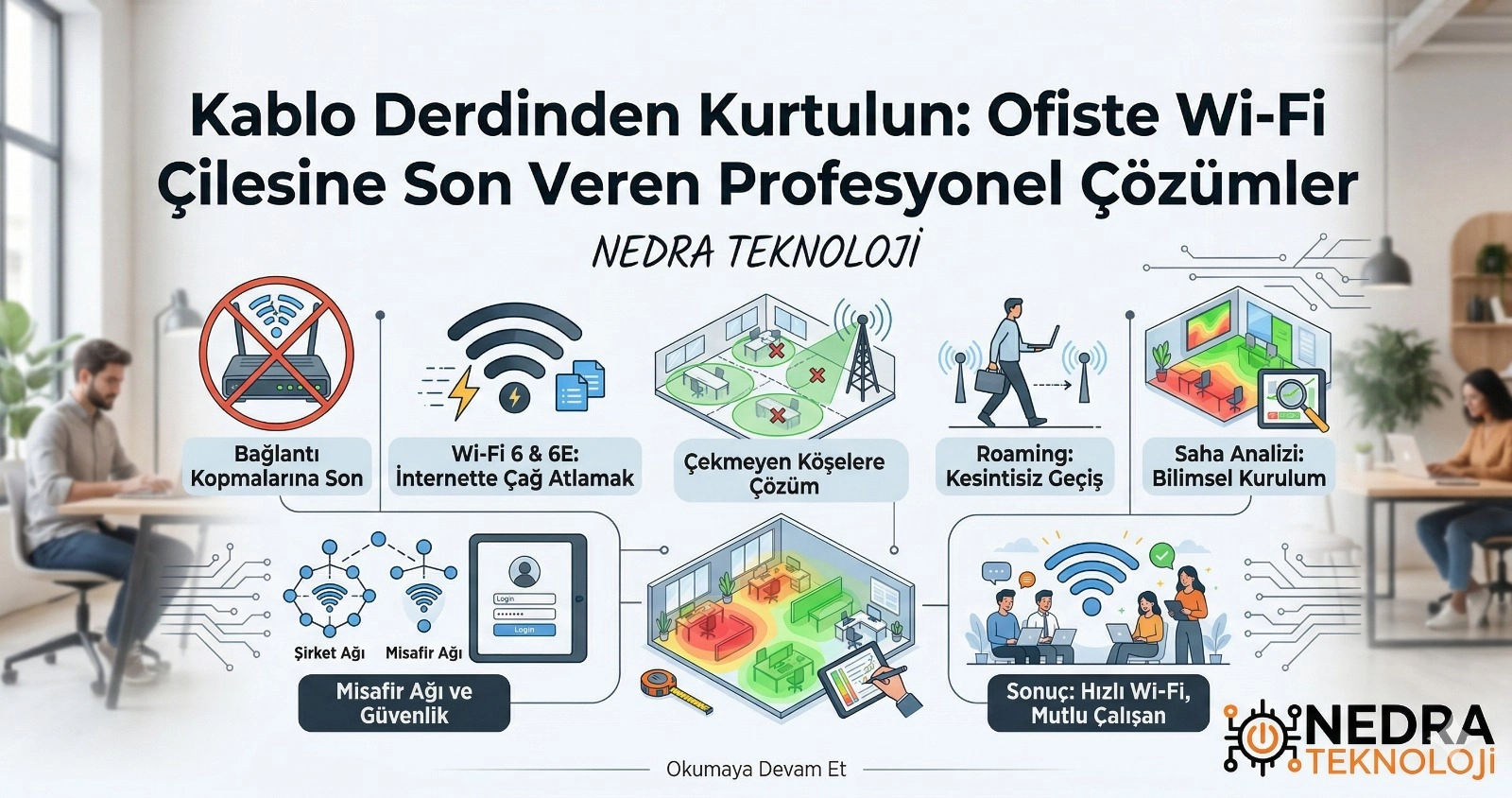Kablo Derdinden Kurtulun: Ofiste Wi-Fi Çilesine Son Veren Profesyonel Çözümler 