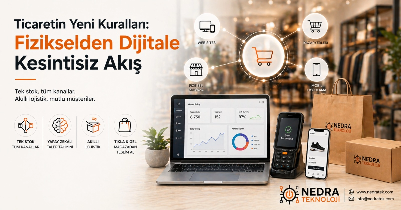 2026’da Omnichannel Ticaret: Stok, Lojistik ve Satışta Kesintisiz Sistem Rehberi 2026’da Omnichannel Ticaret: Stok, Lojistik ve Satışta Kesintisiz Sistem Rehberi