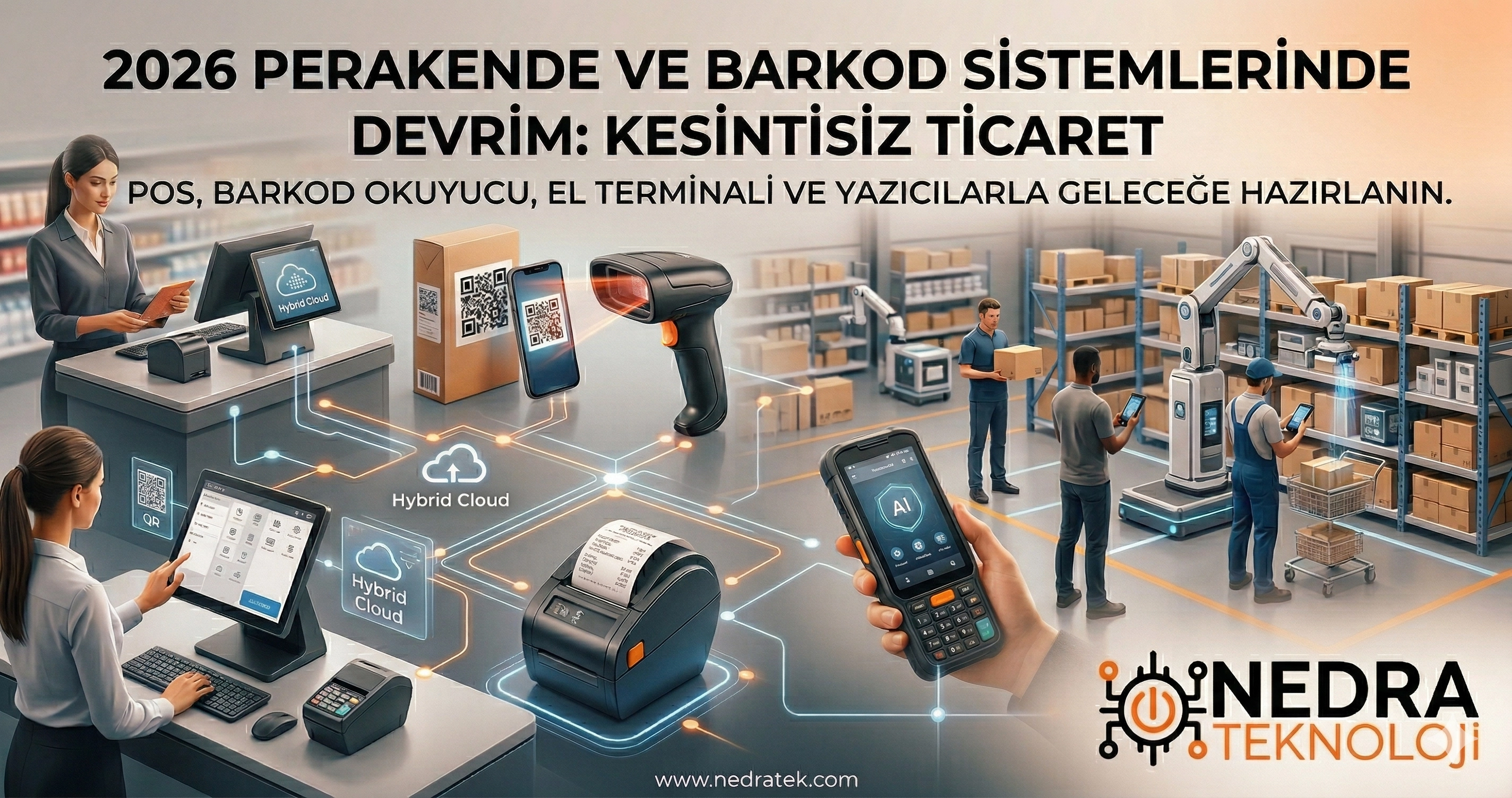 Kasada Bekleyen Müşteri, Depoda Kaybolan Mal Kalmasın: POS ve Barkod Sistemlerinde 2026 Devrimi