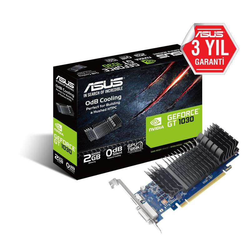 Asus GT1030-SL-2G-BRK 2Gb Gddr5 64Bit Dvı Hdmı 6008Mhz Ekran Kartı