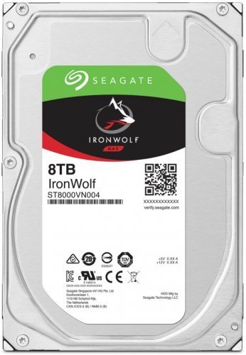 Seagate 8 Tb ST8000VN004 Ironwolf 3,5’’ 7200Rpm 256Mb Rv Sensör Sata 3 7/24 Nas Diski