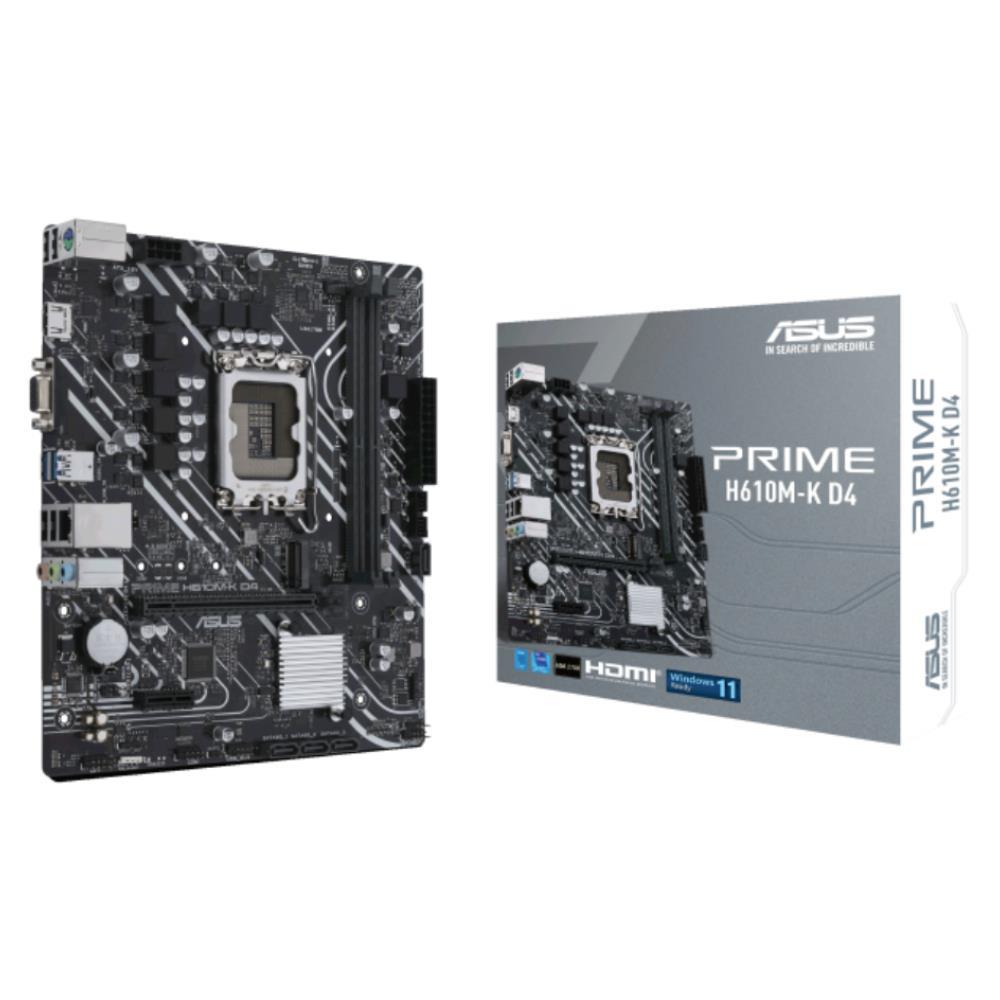 Asus Prime H610M-K D4 Argb 3200Mhz Ddr4 Soket 1700 M.2 Hdmi D-Sub Matx Anakart