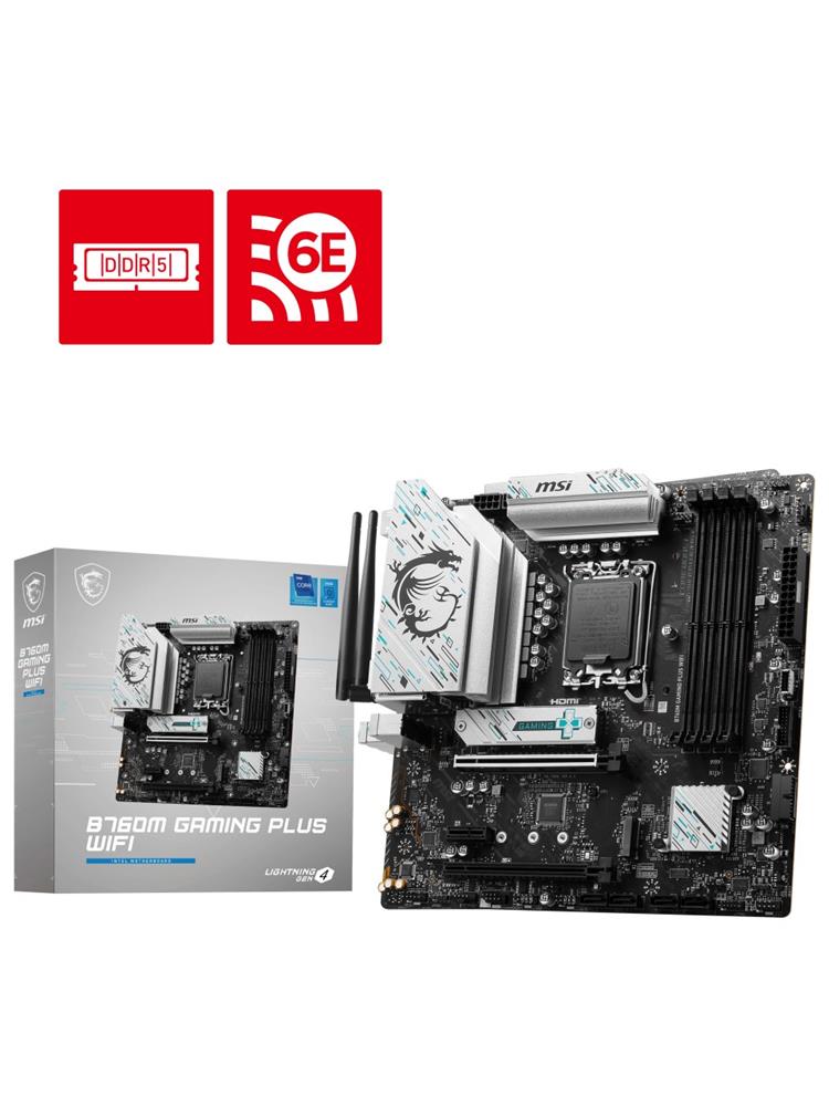 Msı Pro B760 Gaming Plus Wi-Fi Intel LGA1700 Ddr5 Atx Anakart