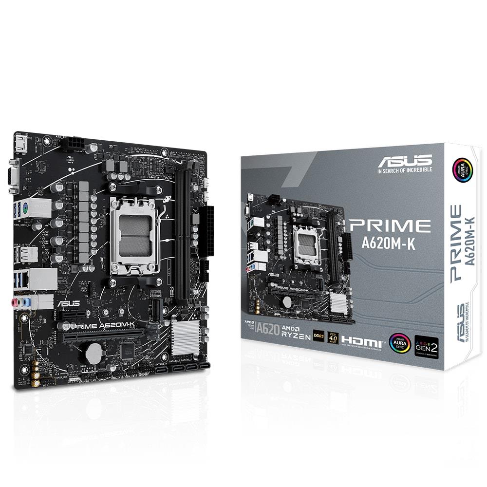 Asus Prime A620M-K 6400Mhz (OC) Ddr5 Soket Am5 M.2 Hdmi Vga mATX Anakart