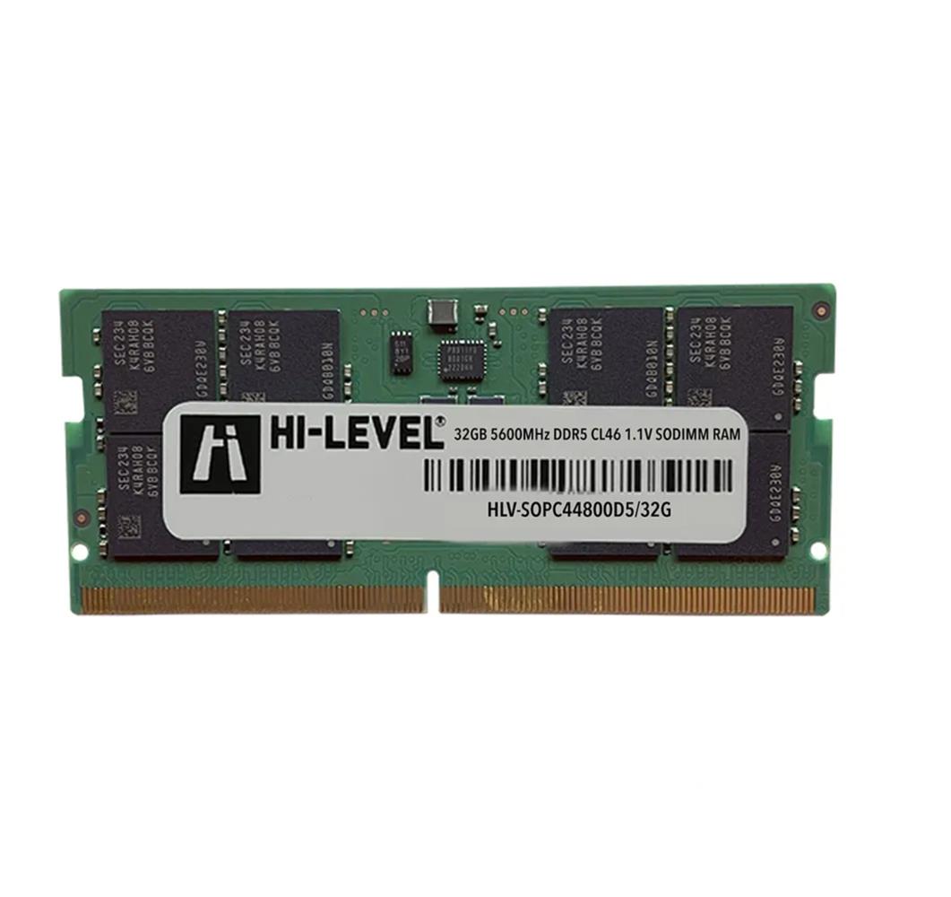 Hi-Level 32 Gb Ddr5 5600Mhz CL46 HLV-SOPC44800D5-32G Sodimm Notebook Ram