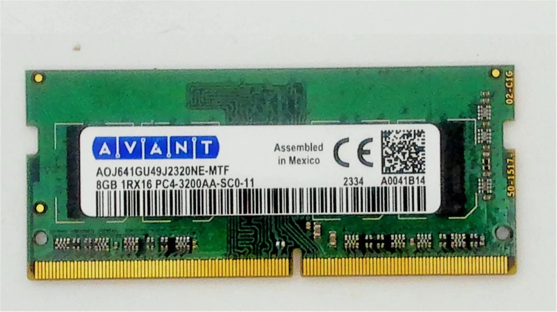 Avant Ddr4 8Gb 3200MHz Sodimm Notebook Ram