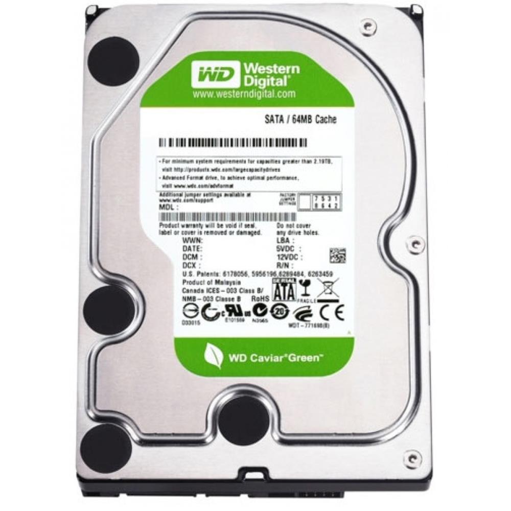 Wd 1Tb Wd10Eurx 7-24 3,5’’ 64Mb 5400Rpm Harddisk