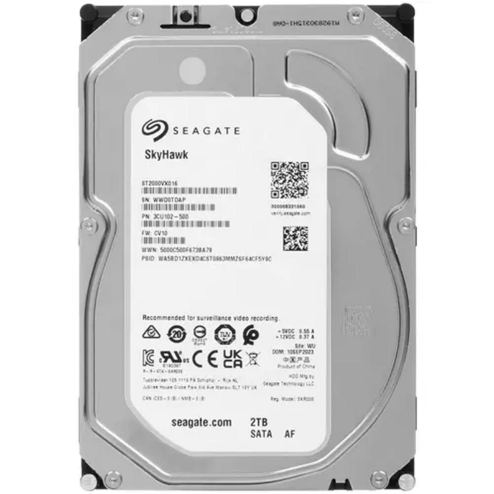 Seagate 2 TB ST2000VX016 5400Rpm 256MB Harddisk 7-24 Güvenlik Diski (İthalat)