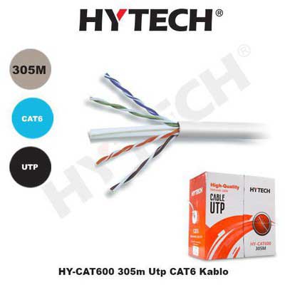HYTECH HY-CAT600 305 MT UTP CAT6 GRI