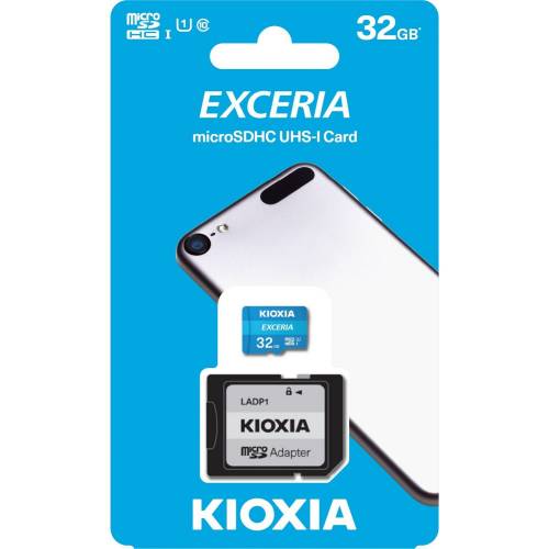 Kioxia 32 GB Exceria microSDHC UHS-1 C10 100MB-sn Hafıza Kartı
