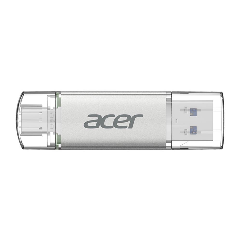 Acer 32 GB USB 3.2 UT300-32GB USB-A+USB-C Çift Taraflı Metal Flash Bellek