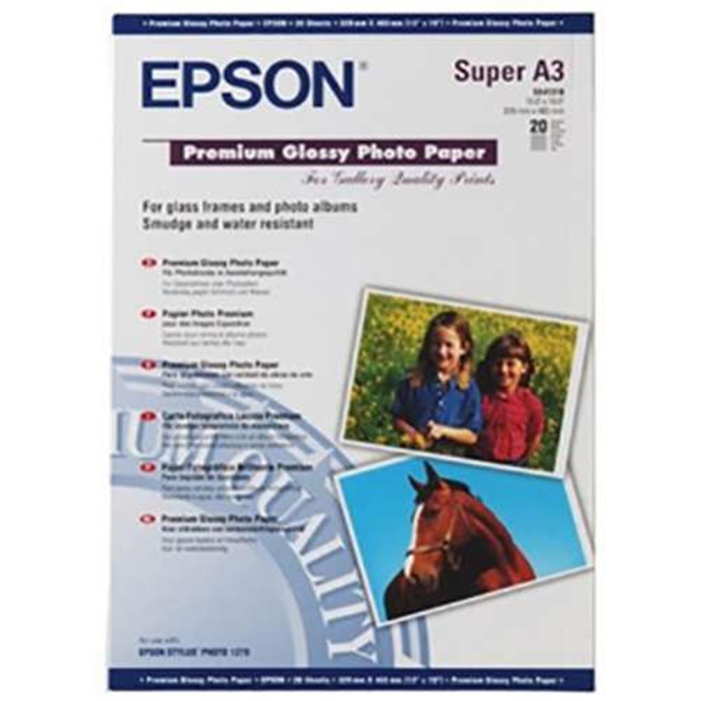Epson S041316 A3+ 250Gram 20’li Premium Glossy Fotoğraf Kağıdı