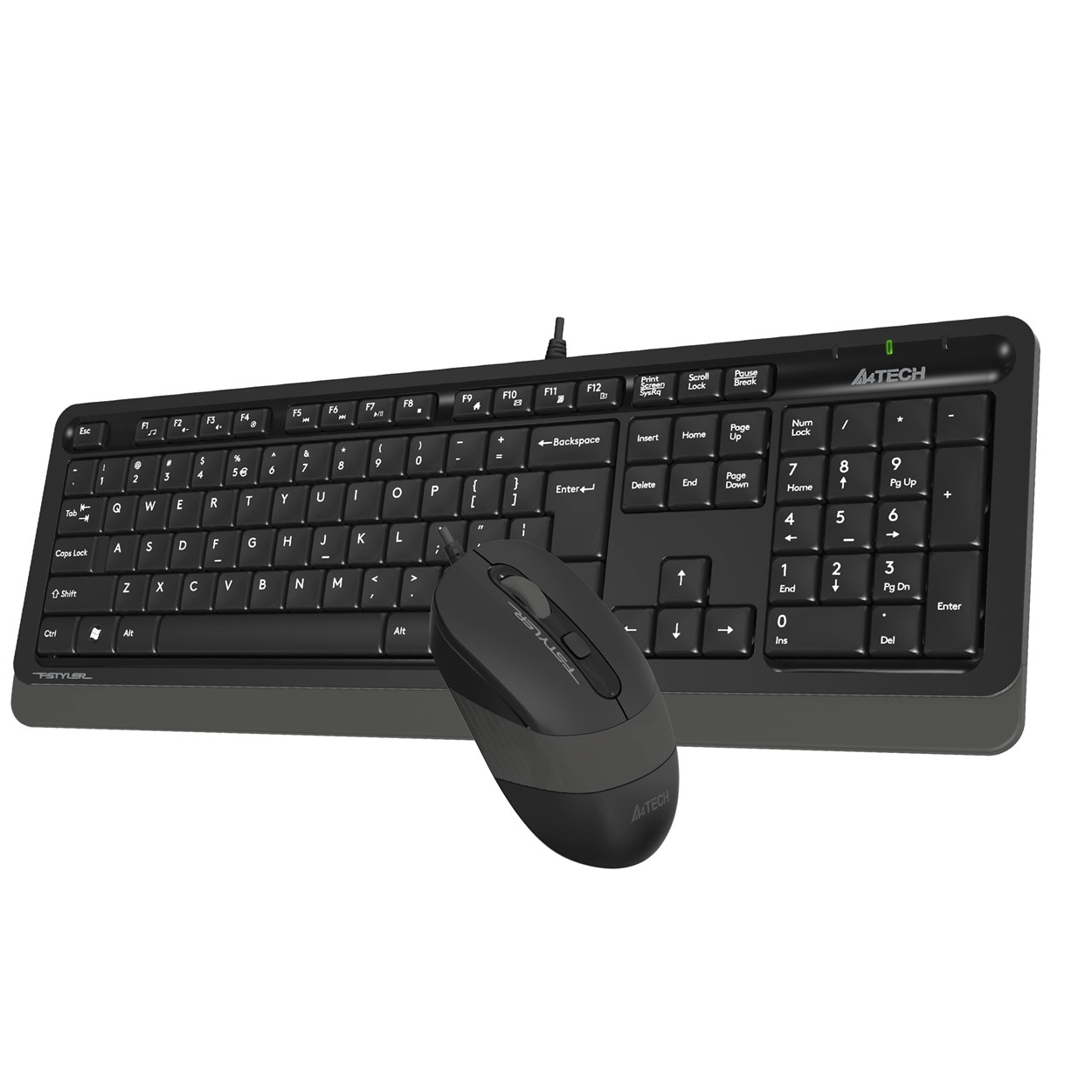 A4 Tech F1010 Kablolu Usb Standart Gri Q Klavye Mouse