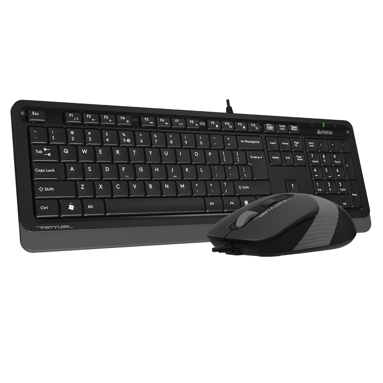 A4 Tech F1010 Kablolu Usb Standart Gri Q Klavye Mouse