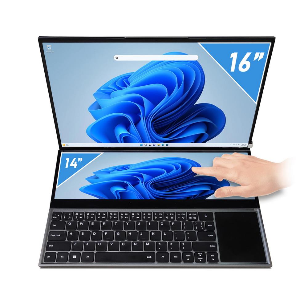 Quadro Diamond Duo DS1630 Ci7 10850H 16Gb 512Gb Ssd Çift Ekran 16’ Dokunmatik FreeDos Notebook