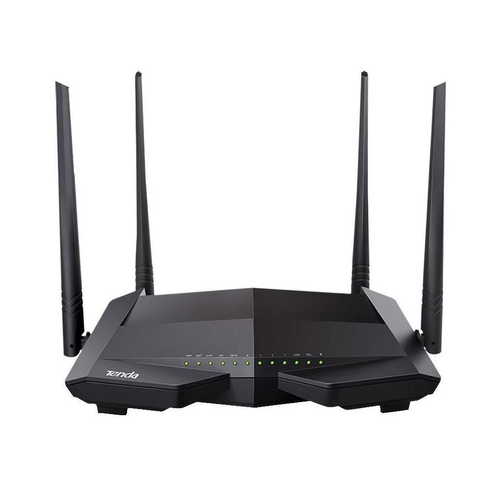 Tenda V12 AC1200 4 Port 4 Anten Dualband VDSL2/ADSL2+ Modem Router
