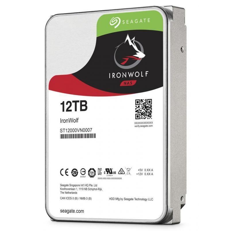 Seagate Ironwolf 12 Tb 7200Rpm 256Mb Sata3 6Gbit/sn ST12000VN0008 Nas Hdd