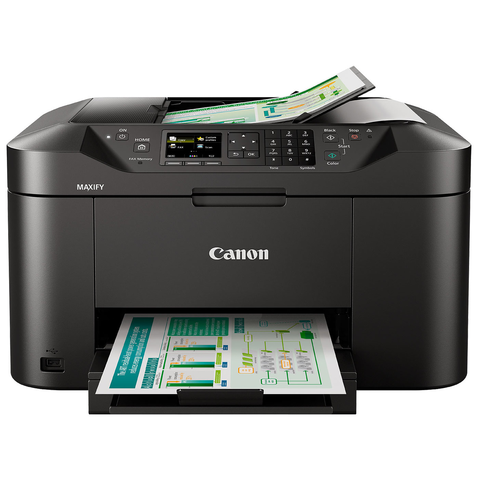 Canon Maxify MB2150 Inkjet Yazıcı Tarayıcı Fotokopi̇ Fax Usb/Wifi A4