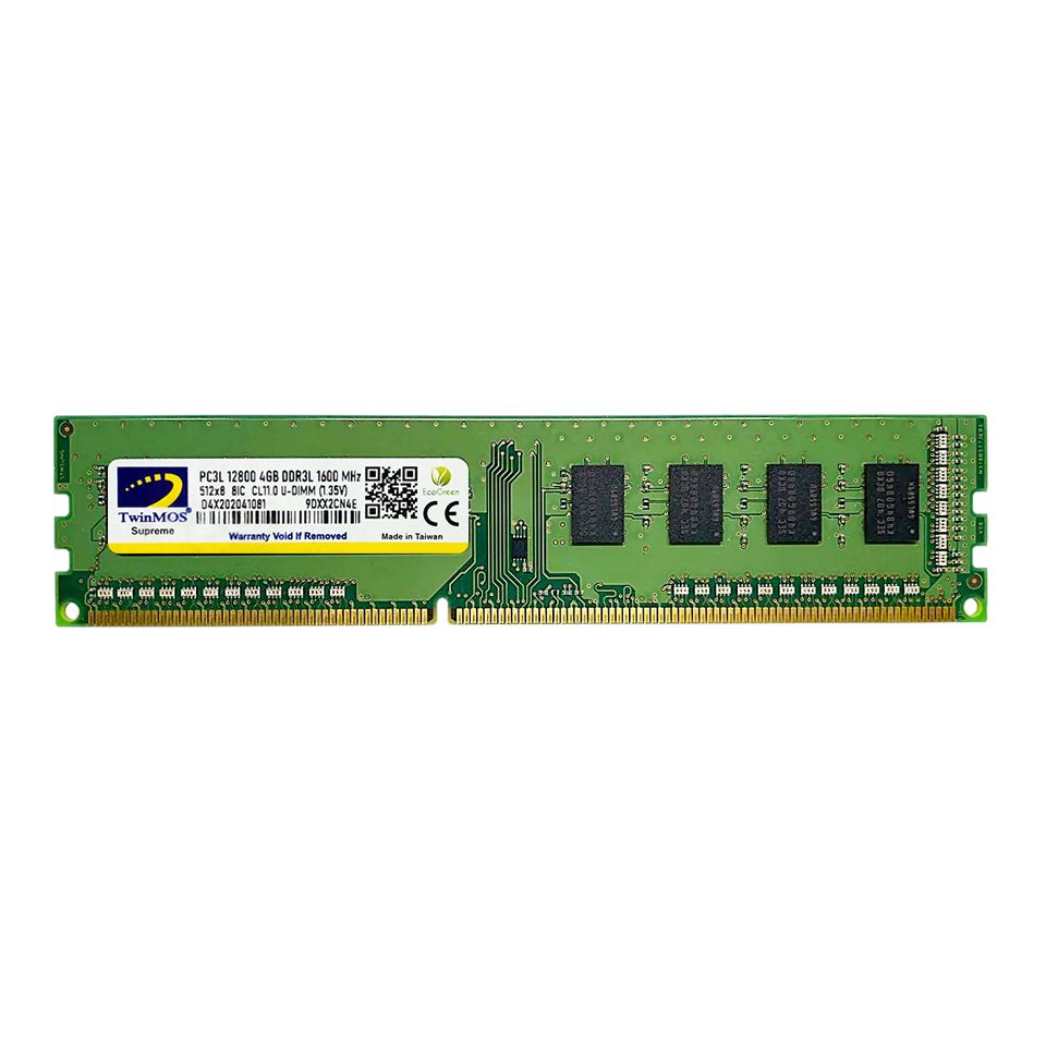 Twinmos 4 Gb 1600MHz Ddr3 1.35V Pc Ram MDD3L4GB1600D