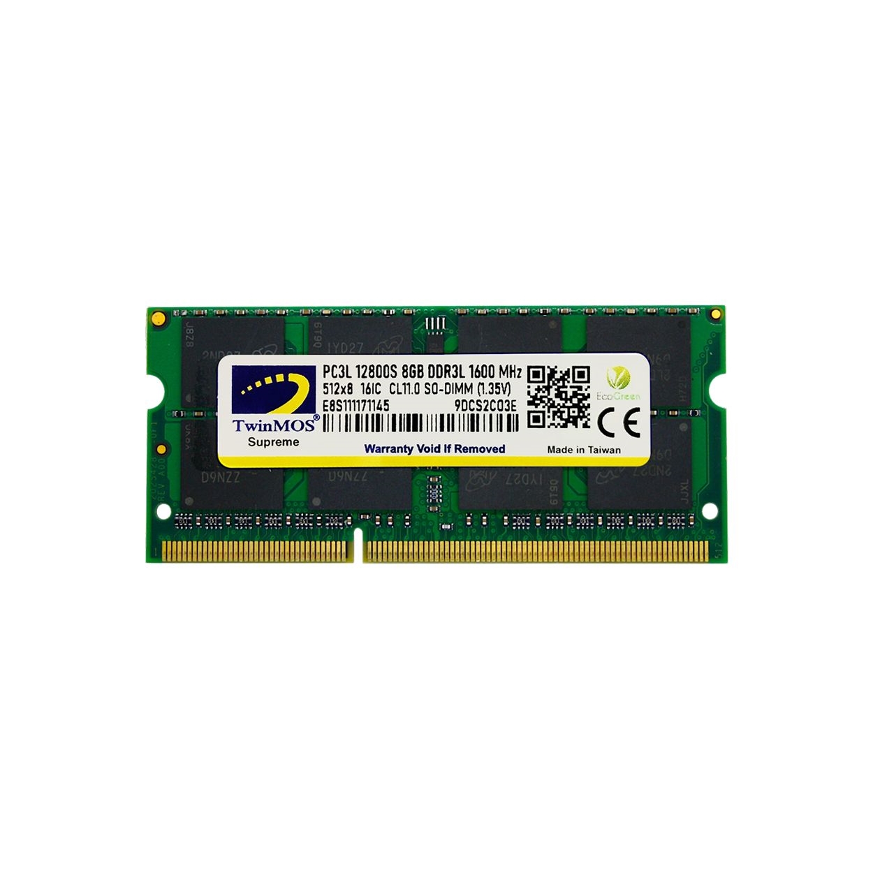 Twinmos 8 Gb 1600Mhz Ddr3 1.35v MDD3L8GB1600N Notebook Ram