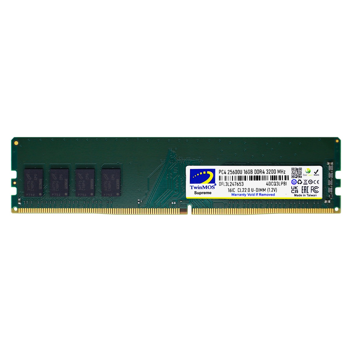 Twinmos 16 Gb 3200MHZ Ddr4 Pc Ram MDD416GB3200D