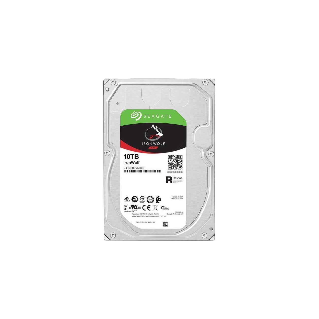 Seagate Ironwolf ST10000VN000 10 Tb 7200rpm 256Mb Sata3 6Gbit/sn Nas Hdd