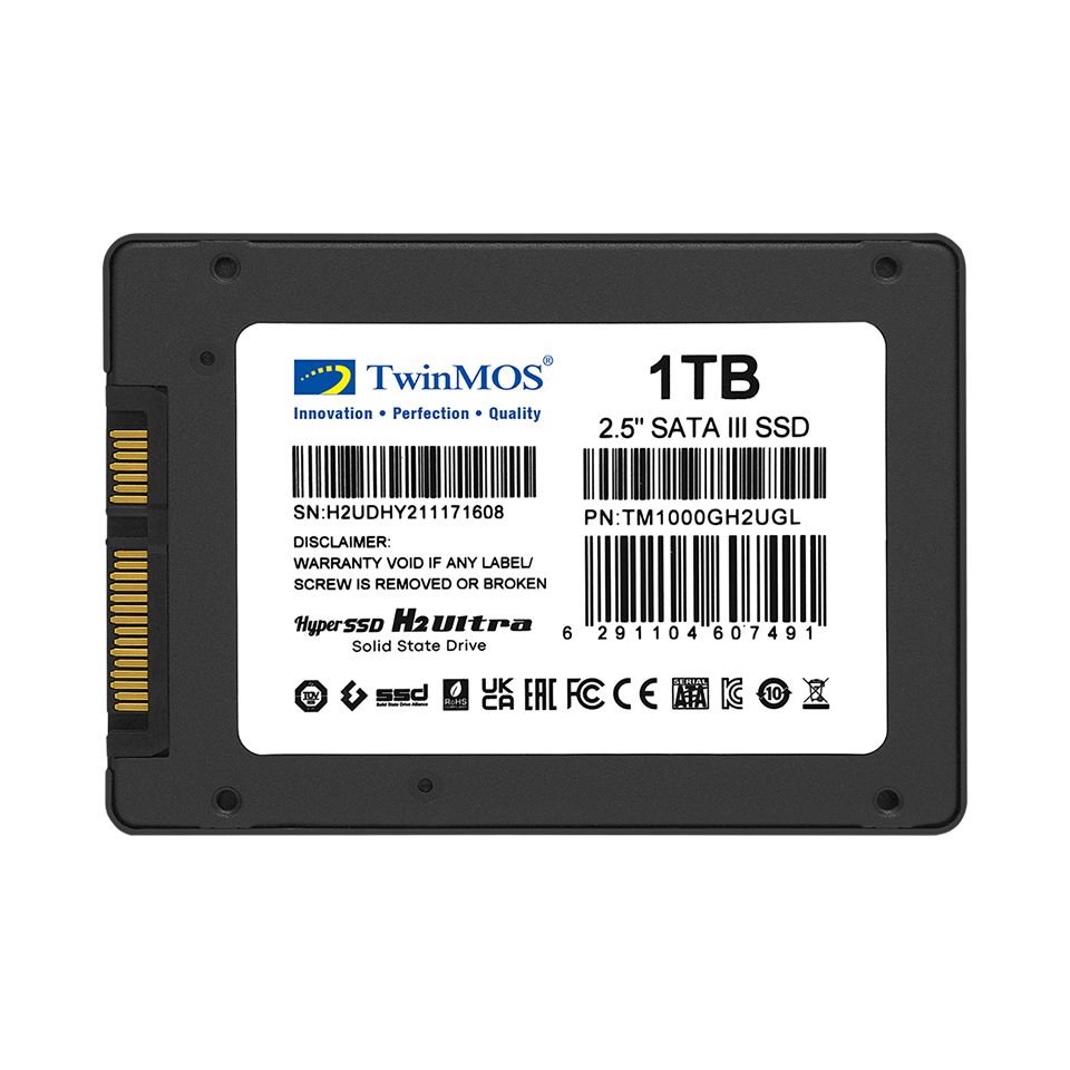 Twinmos 1 Tb 580/550Mb/s 2.5’’ Sata3 Ssd TM1000GH2UGL 3D-NAND