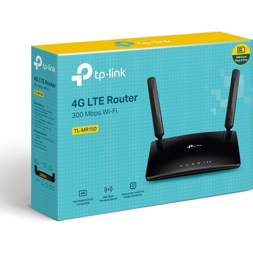 Tp-Link TL-MR150 300MBPS 4 Port 2 Anten 4G LTE Sim Kart Gi̇ri̇şli̇ Router