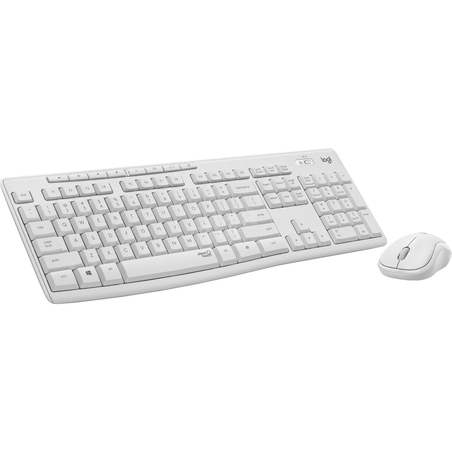 Logitech MK295 Türkçe Kablosuz Multi̇medya Beyaz Sessi̇z Q Klavye+Mouse