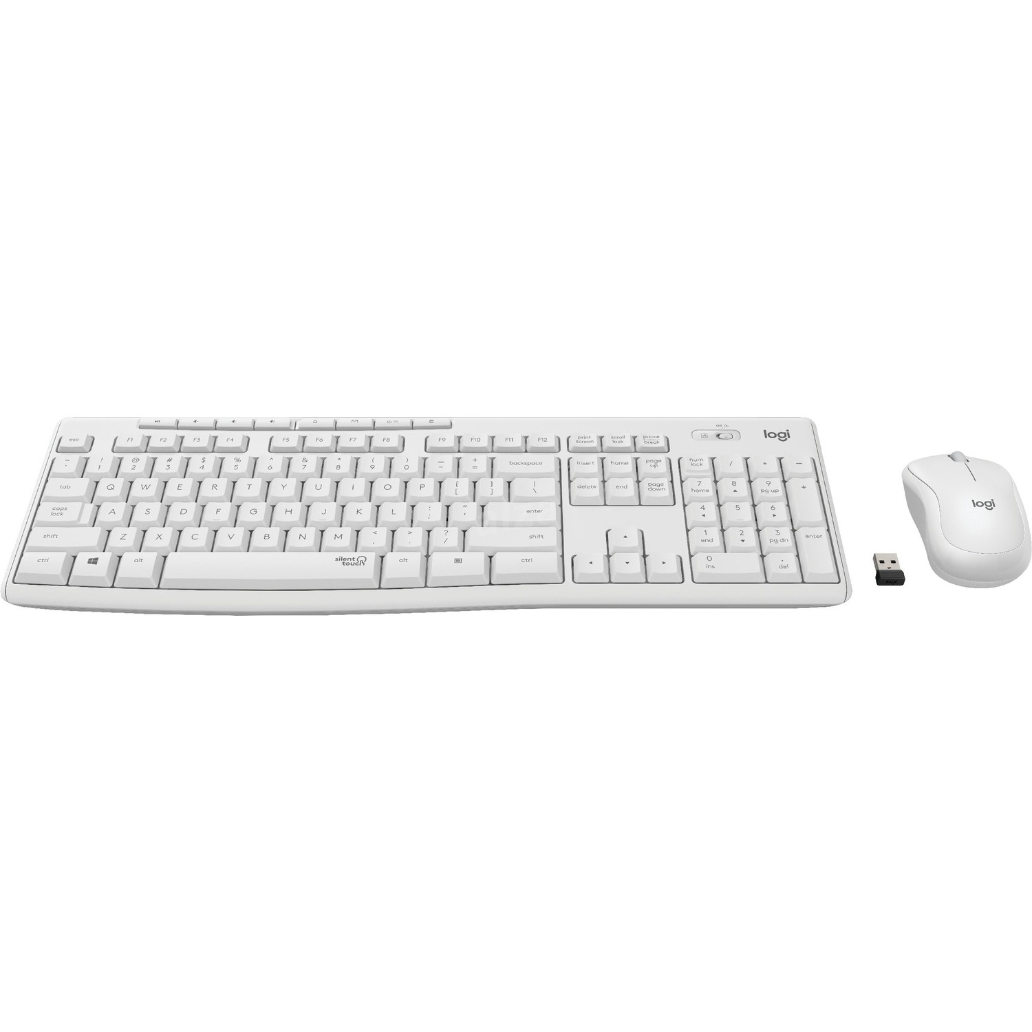 Logitech MK295 Türkçe Kablosuz Multi̇medya Beyaz Sessi̇z Q Klavye+Mouse