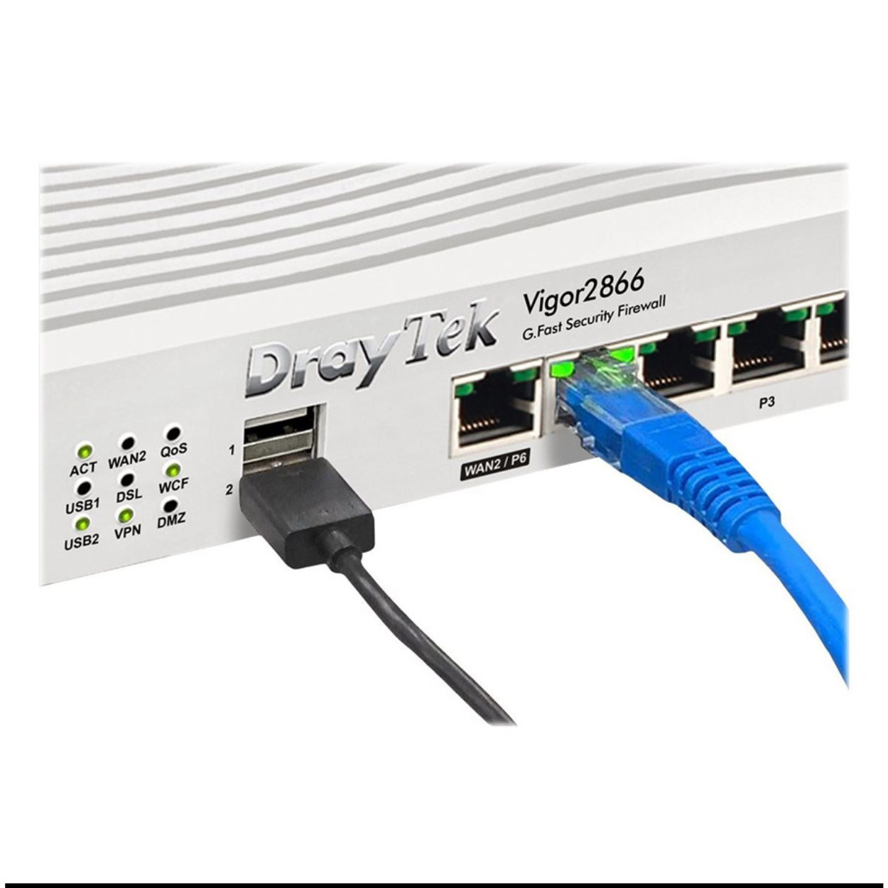 Draytek Vigor-2866 5 Port 2 Anten Adsl2+ Vdsl2 Modem Router