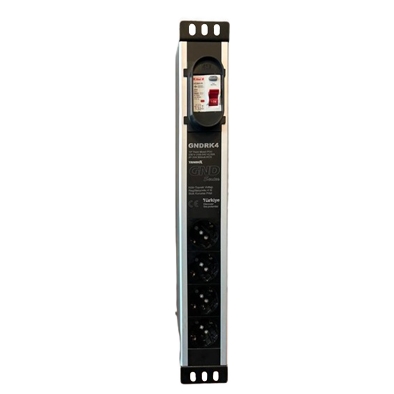 Trimbox GNDRK4 rack kabinet nötr - toprak regulasyonlu 4lü koruma prizi