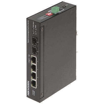 Hikvision DS-3T0506HP-E/HS O-Std 4 Port 10/100/1000 3xGiga Poe + 1xGiga Hi-Poe 2xSfp 60w Yönetilemez Switch