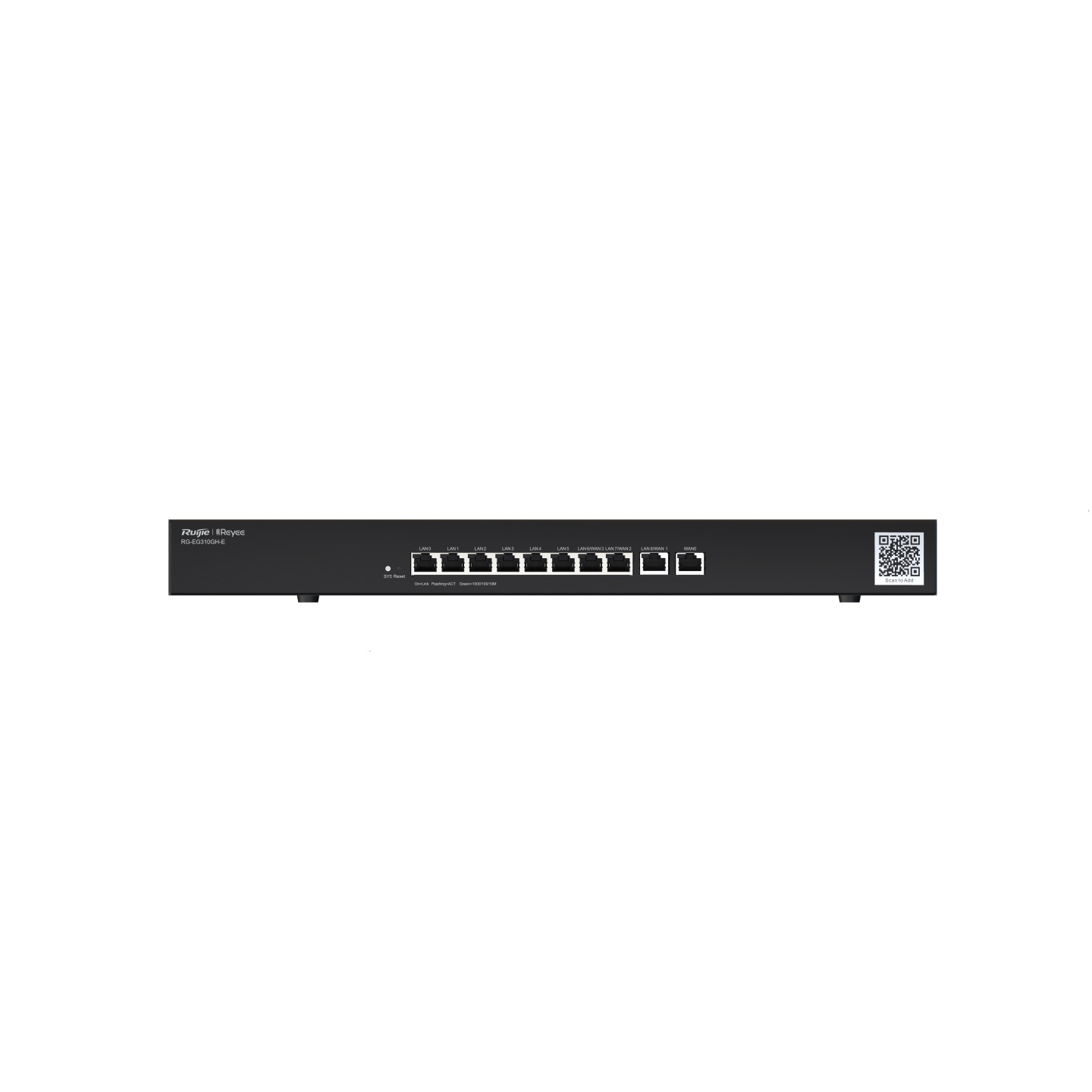 Ruijie RG-EG310GH-P-E  10 Port Gigabit 10/100/1000 8 Port PoE/PoE+ Yönetilebilir Gateway/Router