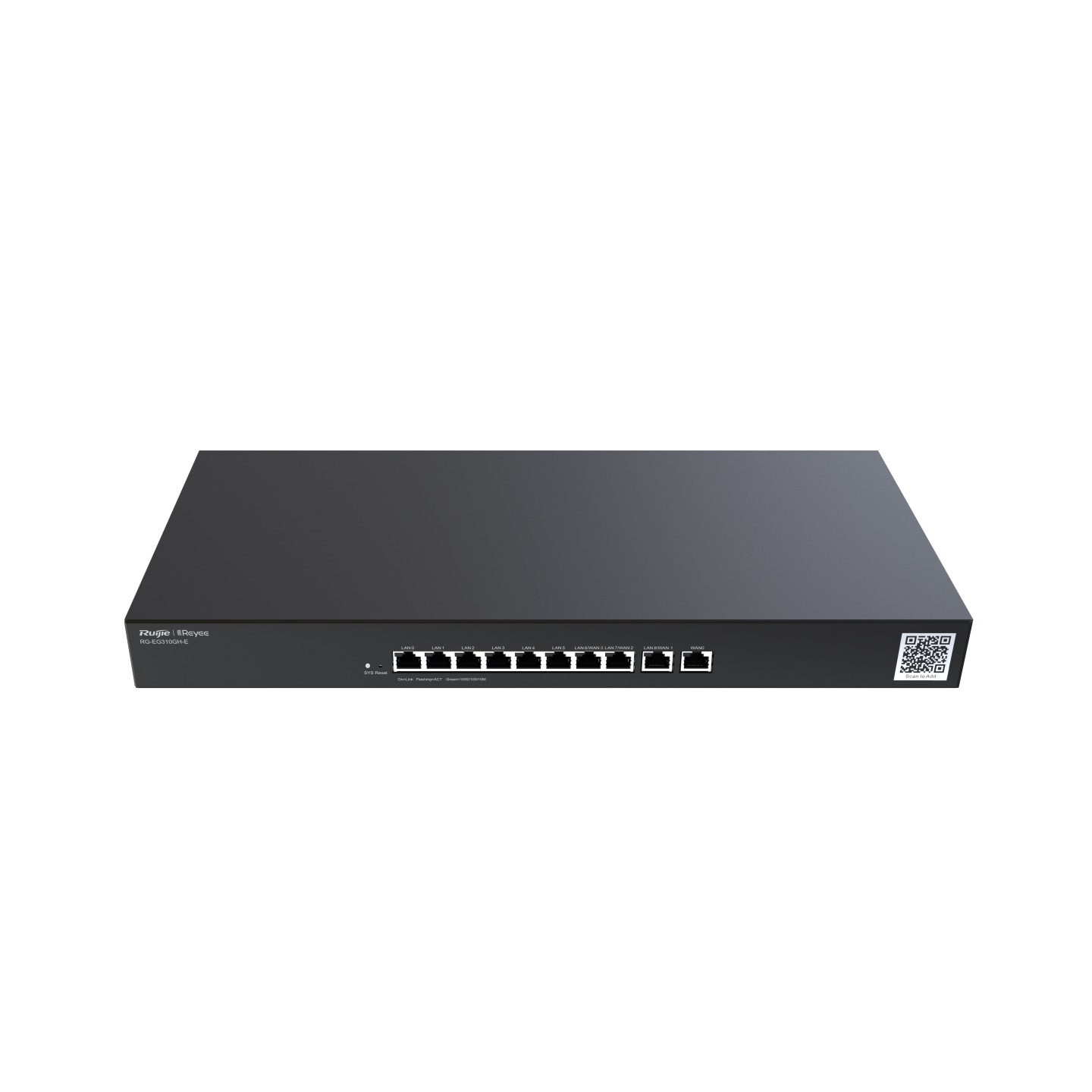 Ruijie RG-EG310GH-P-E  10 Port Gigabit 10/100/1000 8 Port PoE/PoE+ Yönetilebilir Gateway/Router