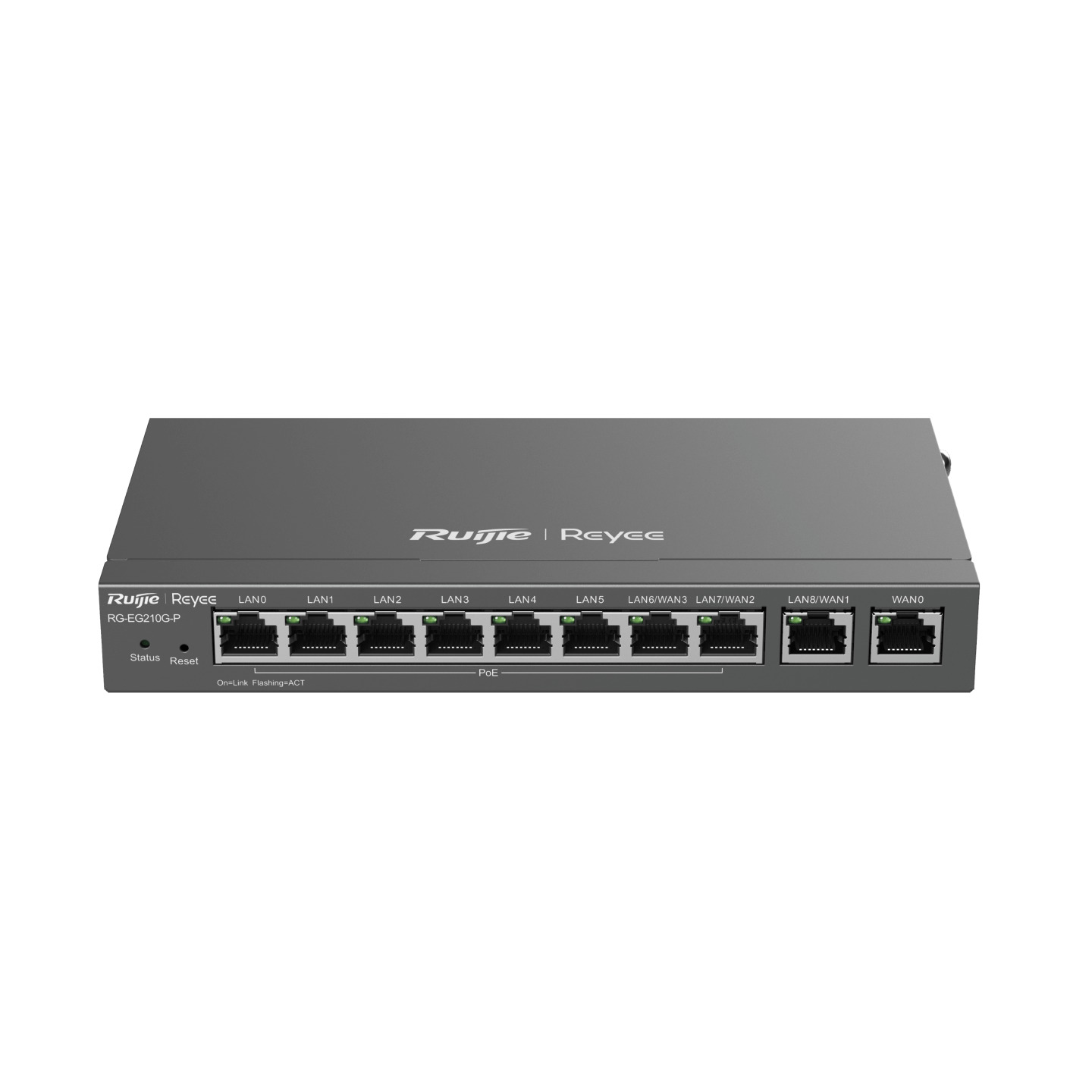 Ruijie Reyee RG-EG210G-P 8 Port 10/100/1000 7 Port Poe/Poe+ 70 Watt Yönetilebilir Rackmount Gateway