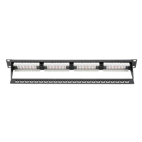 Digitus DN-91624U-CR 24 Port Cat6 Dolu 1U Zırhsız Patch Panel