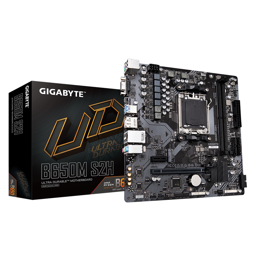 Gigabyte B650M-S2H 4xDdr5 Dp+Vga+Hdmi 4xM.2 Am5 Anakart