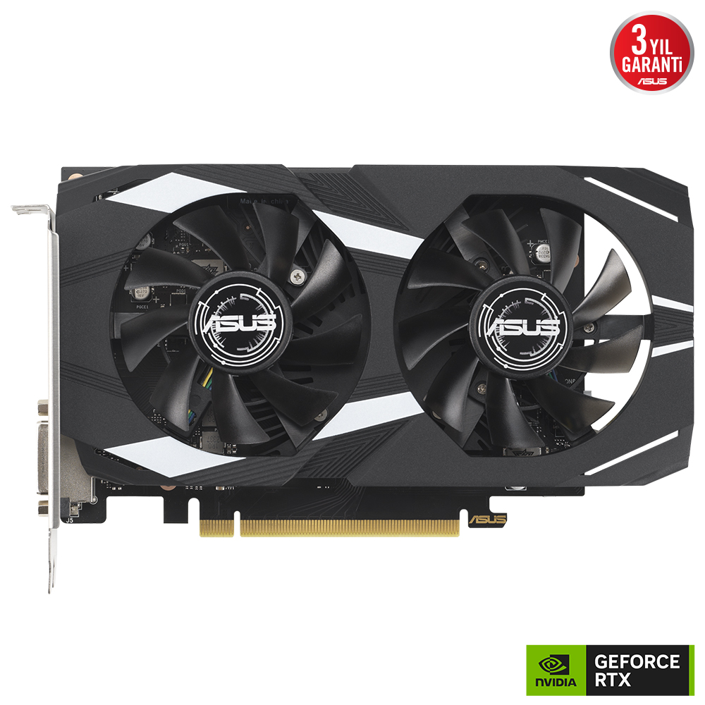 Asus DUAL-RTX3050-O6G RTX3050 6Gb Gddr6 Hdmı 3xDp Pcı-e 4.0 Ekran Kartı