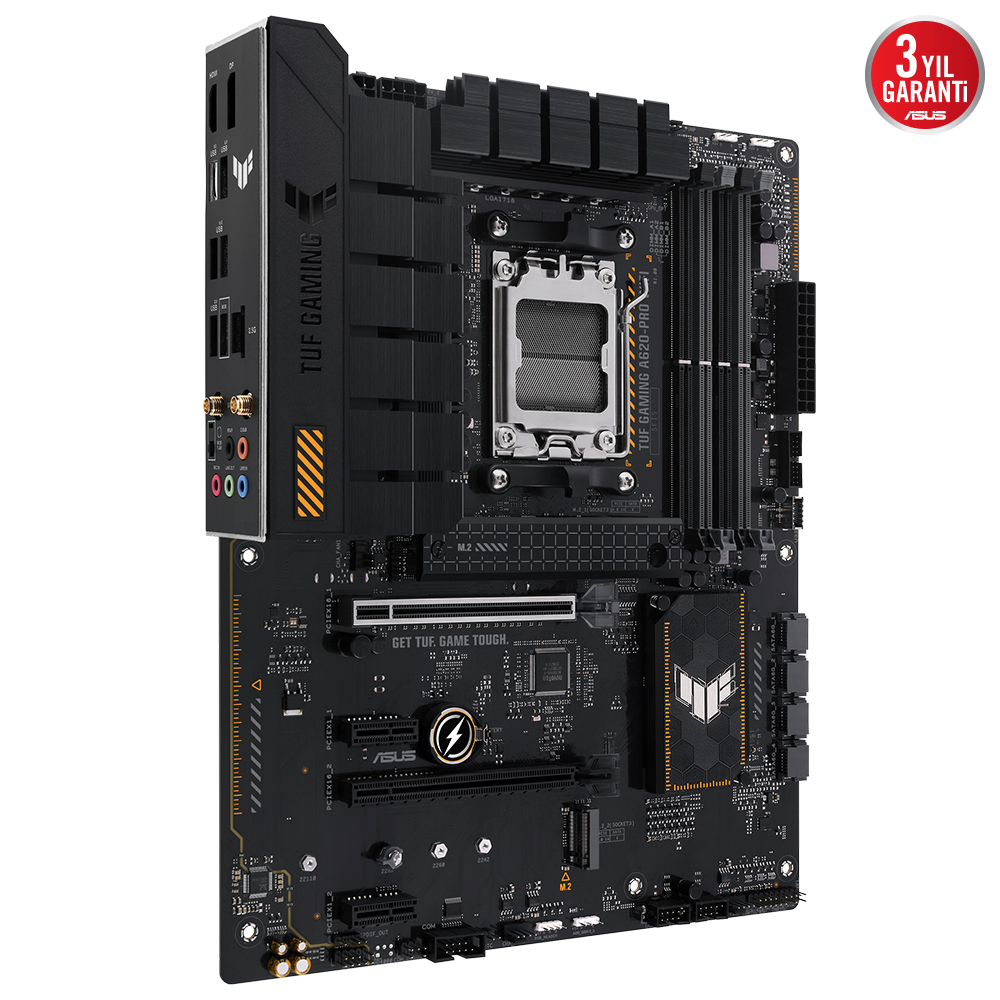 Asus Tuf Gaming A620-Pro Wifi 4xDDR5 2xDP/1xHDMI 2xM.2 Am5 Anakart