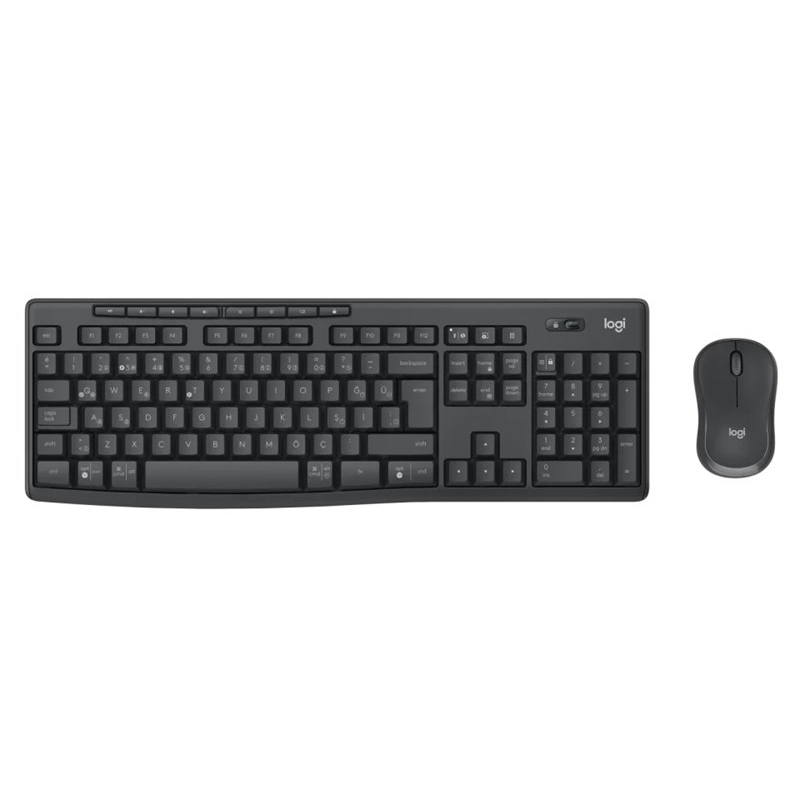 Logitech 920-012074 MK370 Türkçe Kablosuz Kurumsal Siyah Q Klavye+Mouse