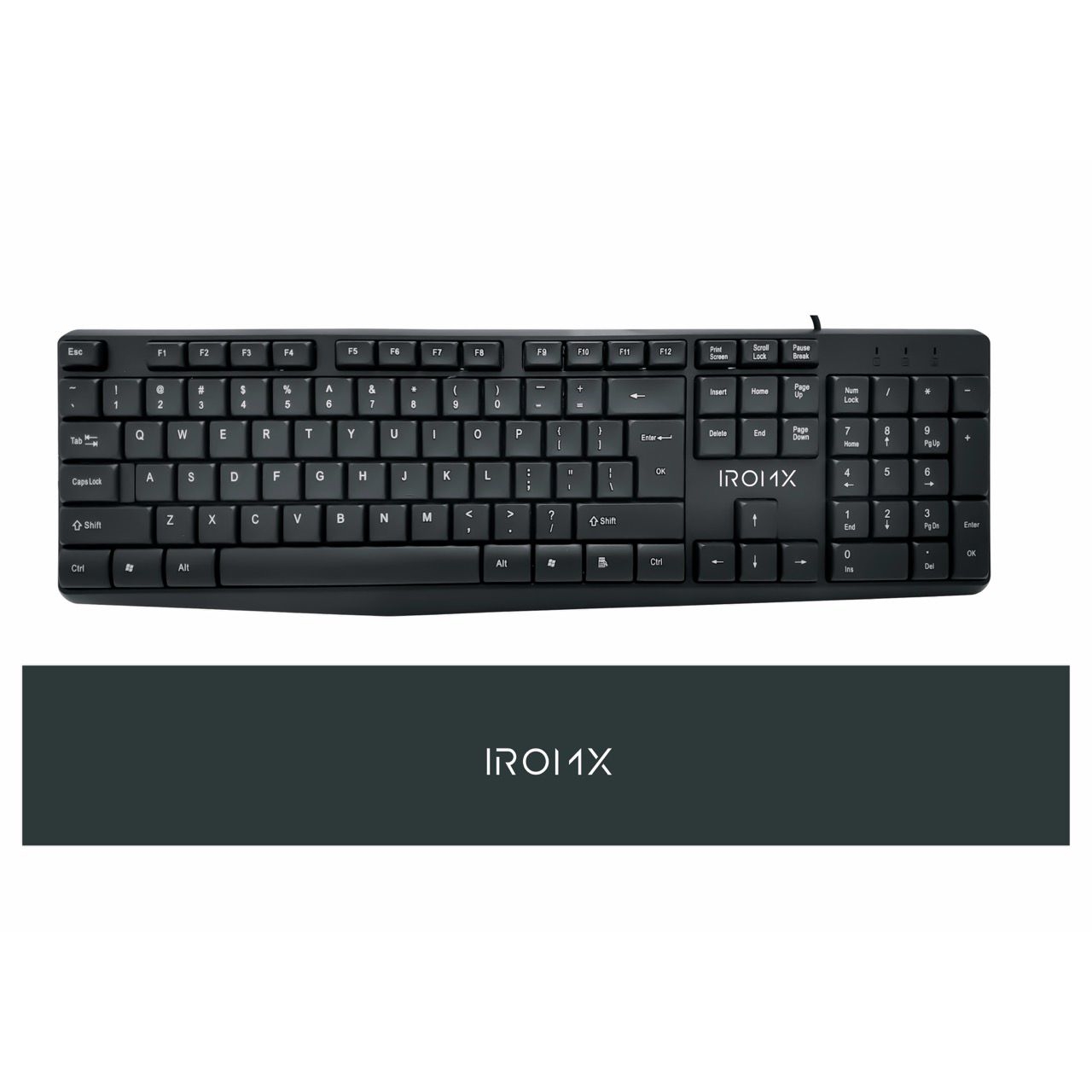 Iromx K15 TR Kablolu Standart Siyah Q Klavye